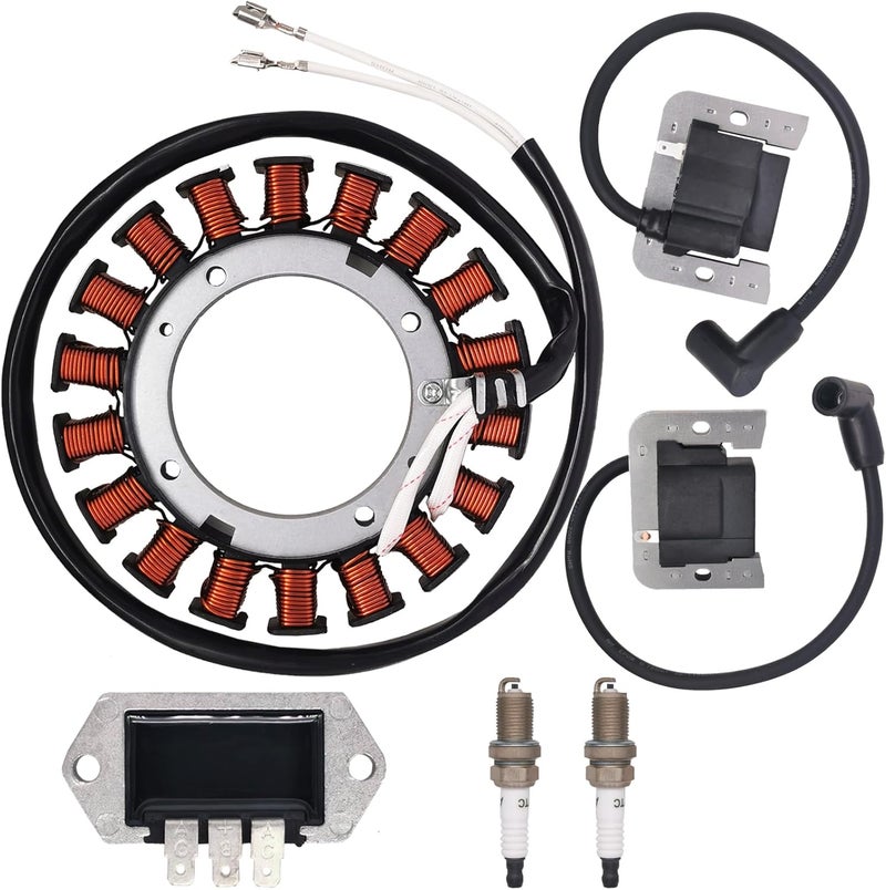 Dosens 237878-S 15/20 AMP STATOR Compatible for Kohler KT600 KT610 KT620 KT725 KT730 KT735 KT740 KT745 With Ignition Coil Voltage Regulator Spark Plugs 20HP 21HP 22HP 23HP 24HP 25HP 26HP - Image 2